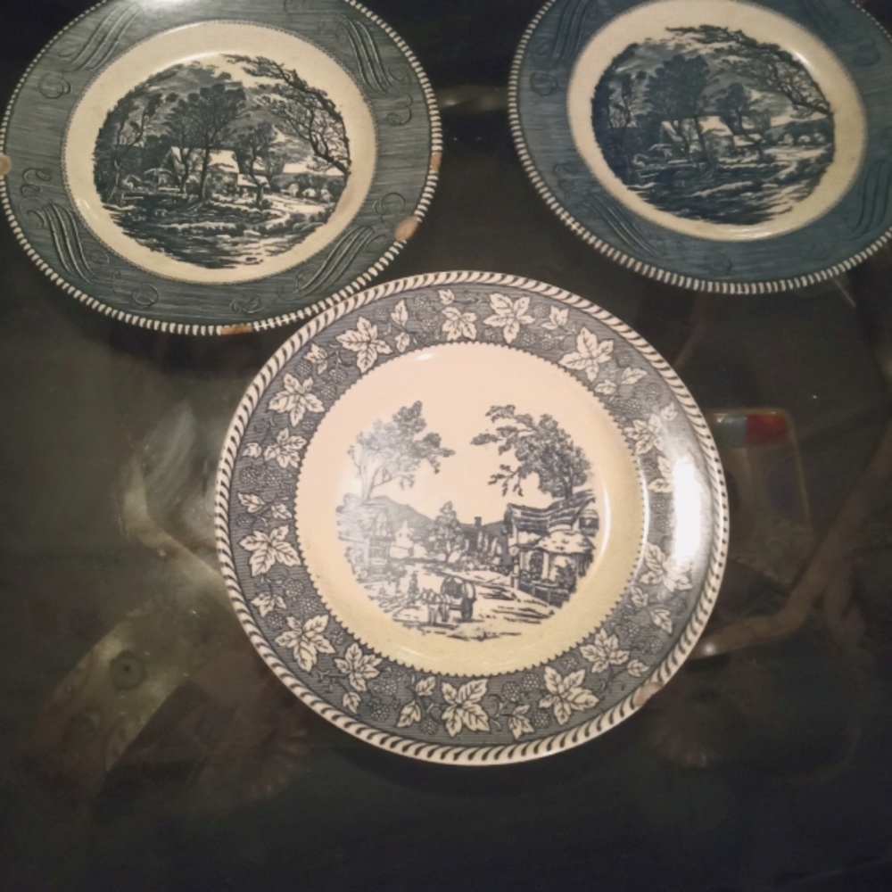3 piece plate set